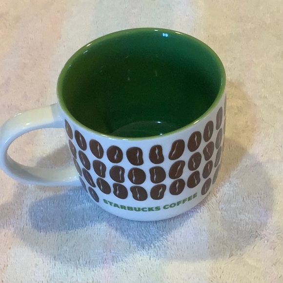 Starbucks 2009 coffee bean bone, china coffee mug 12 fl oz - Picture 1 of 5